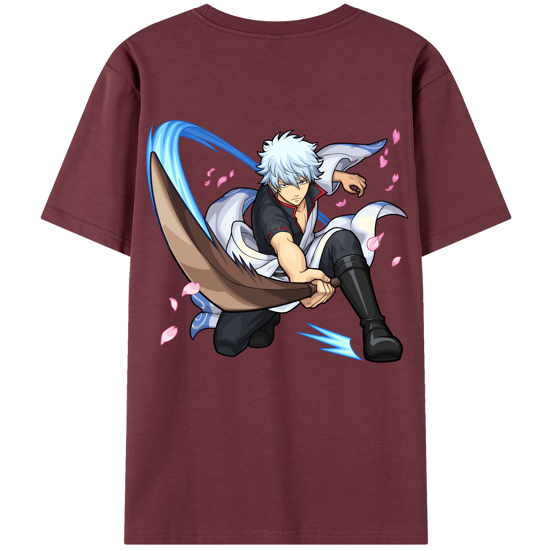 （画像用） ぎんたま 坂田銀時（さかたぎんとき） 神楽 志村新八（しむら しんぱち） GINTAMA Sakata Gintoki Kagura Shimura Shinpachi 綿100％半袖Tシャツ（背面プリント）